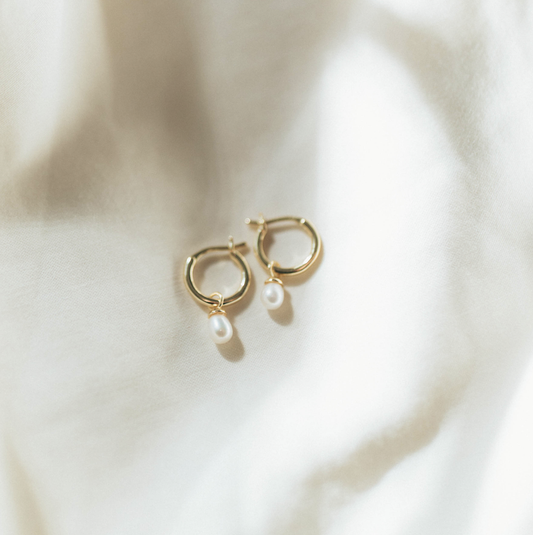 Cortlynn Pearl Hoops