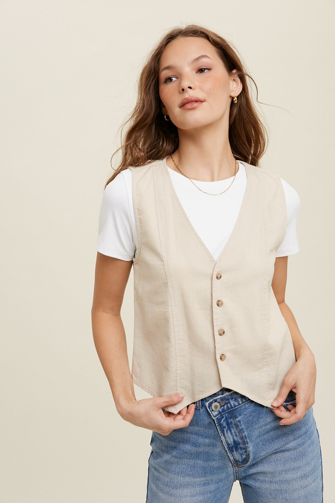 Junie Linen Vest