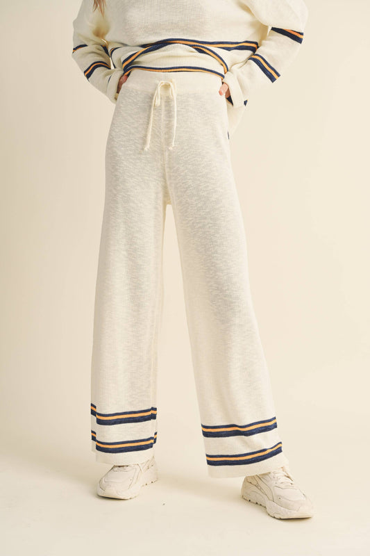 White Waves Pants