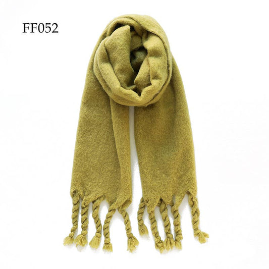 Chunky Solid Oblong Scarf Pear