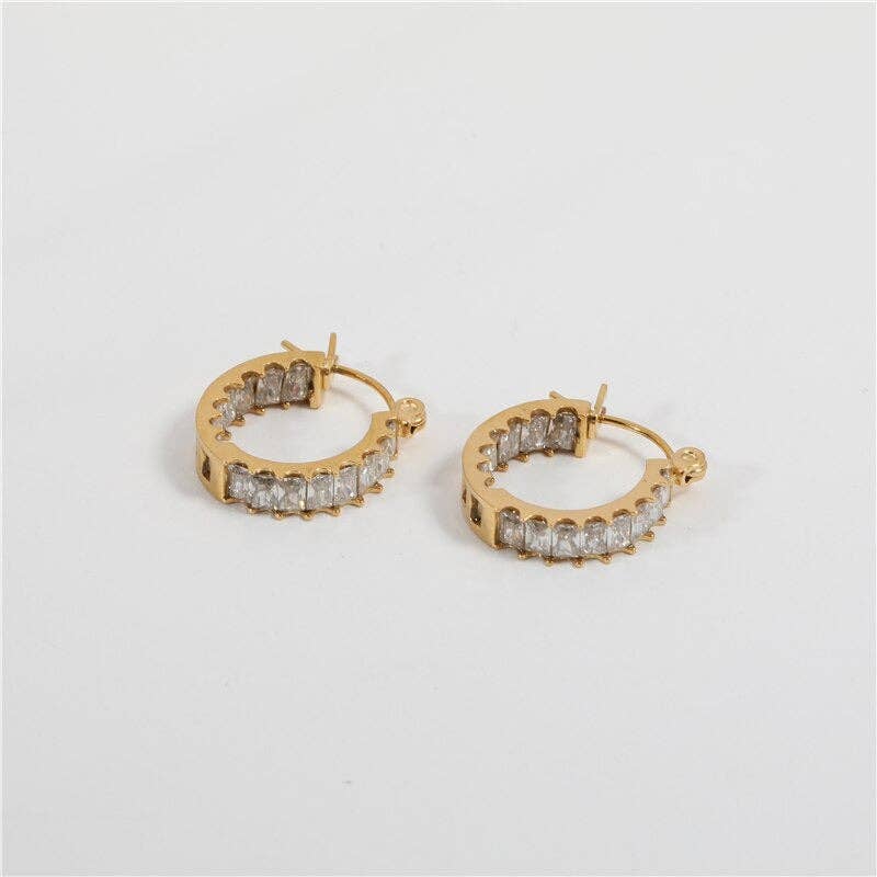 Mila Crystal Hoops