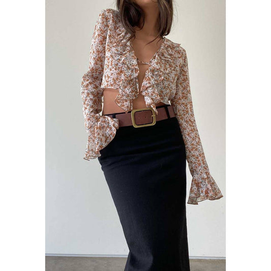 Sasha Ruffle Top