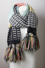 Load image into Gallery viewer, Colorblock Contrast Knit Oversized Scarf
