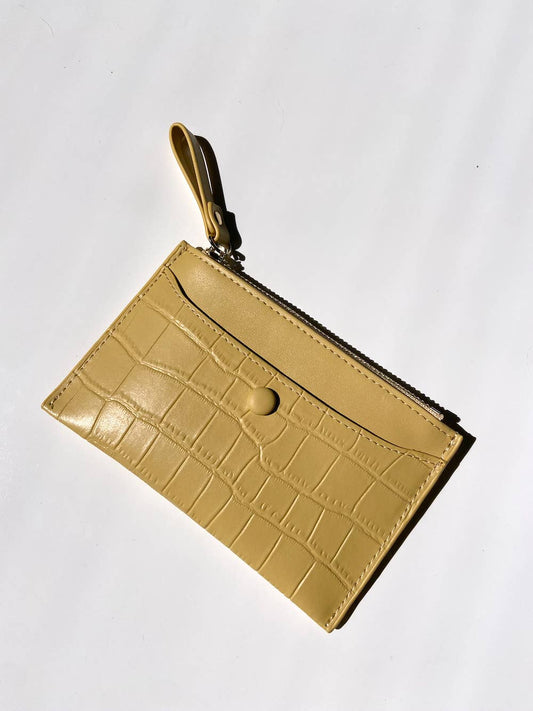 Lucy Card-Holder Wallet Yellow