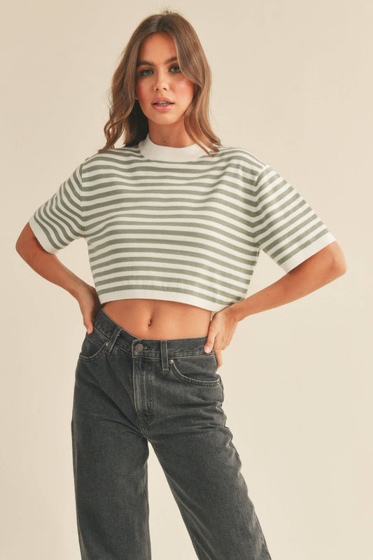 Elsie Knit Top Sage