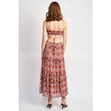 Load image into Gallery viewer, Floral Cut Out Maxi Dress
