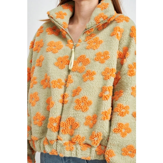 Flower Power Sherpa Jacket