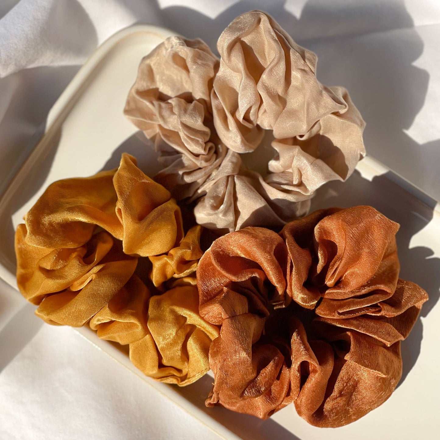 Satin Scrunchies Asst