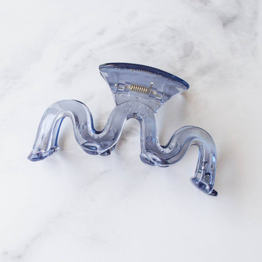 3 Waves Hair Clip Blue