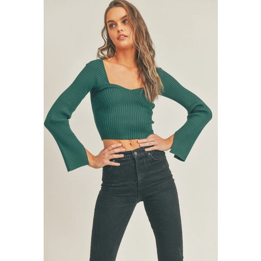 Split Sleeve Knit Top