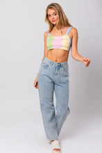 Load image into Gallery viewer, Brightside Wavy Knit Crop Top
